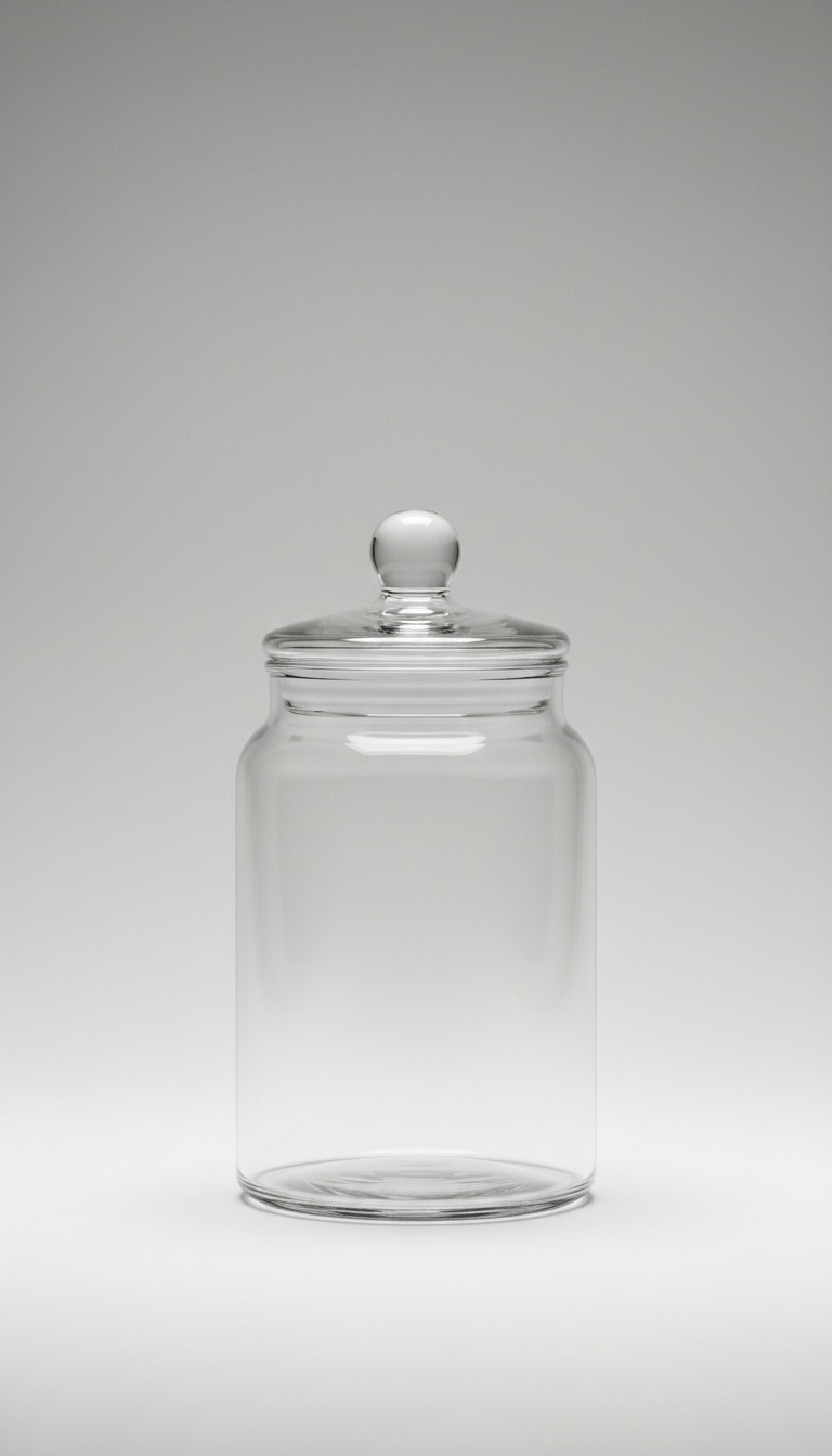 Glass Storage Jar with Bamboo Lid
