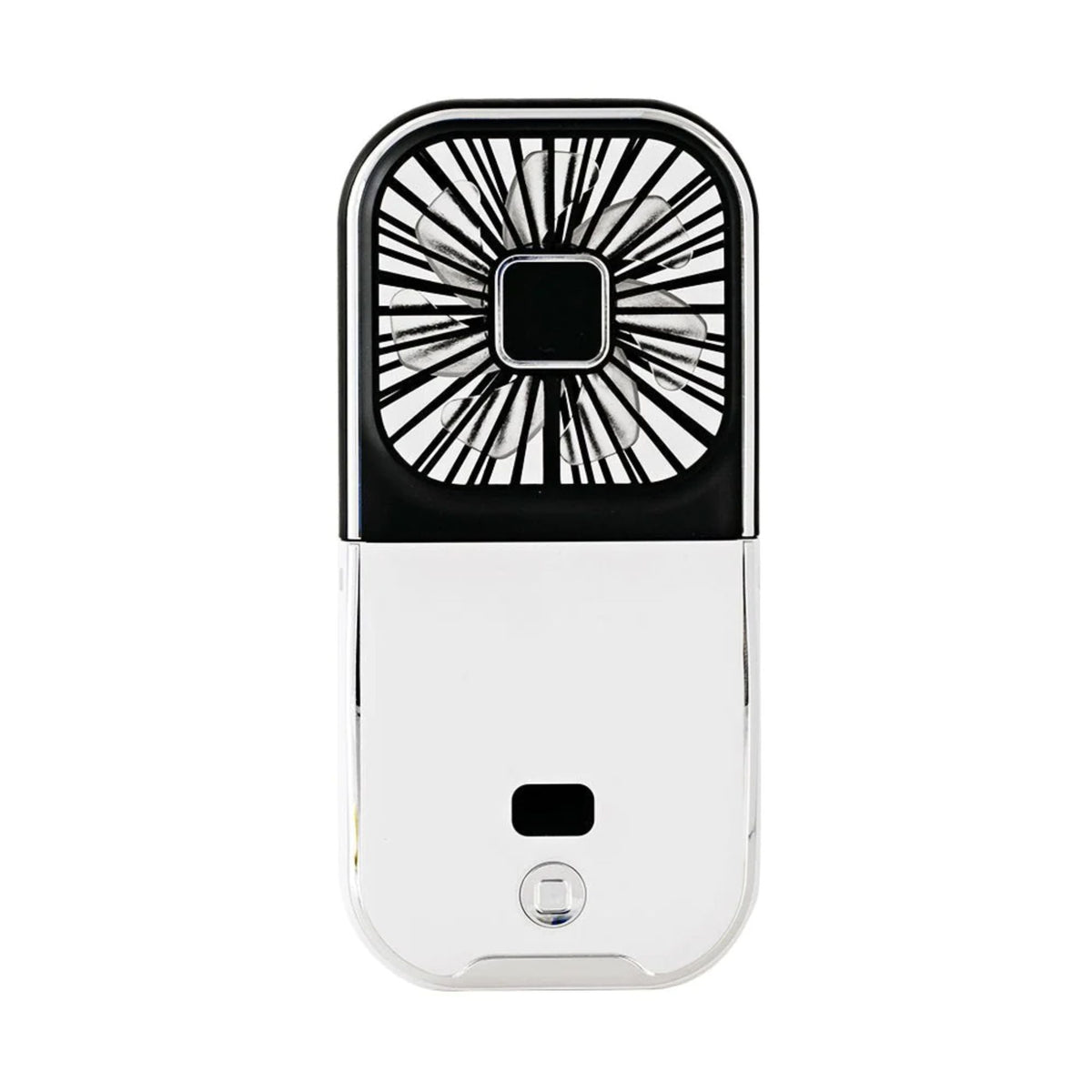 Black PhonePal 3-in-1 PRO with cooling fan, power bank, and phone stand featuring a display panel, by Best Product Finds.